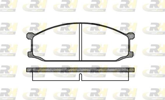 Roadhouse 2136.00 - Гальмівні колодки, дискові гальма autozip.com.ua