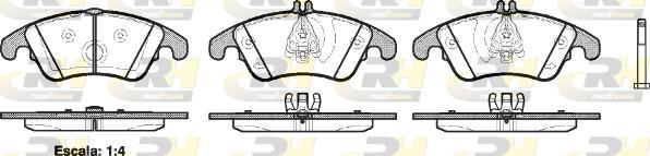 Roadhouse 21304.00 - Гальмівні колодки, дискові гальма autozip.com.ua