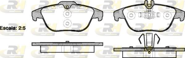 Roadhouse 21305.00 - Гальмівні колодки, дискові гальма autozip.com.ua