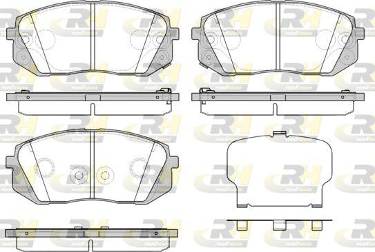 Roadhouse 21302.52 - Гальмівні колодки, дискові гальма autozip.com.ua