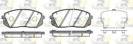 Roadhouse 21302.22 - Гальмівні колодки, дискові гальма autozip.com.ua