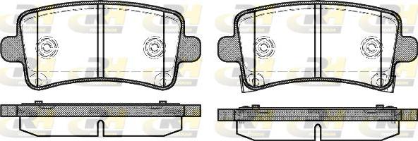 Roadhouse 21388.04 - Гальмівні колодки, дискові гальма autozip.com.ua