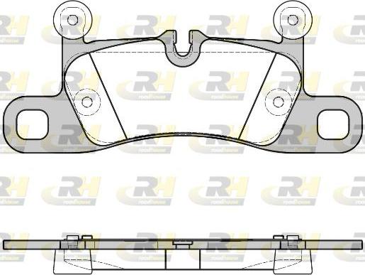 Roadhouse 21379.40 - Гальмівні колодки, дискові гальма autozip.com.ua