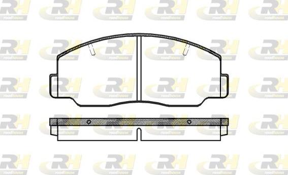 Roadhouse 2137.00 - Гальмівні колодки, дискові гальма autozip.com.ua