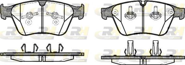 Roadhouse 21371.00 - Гальмівні колодки, дискові гальма autozip.com.ua