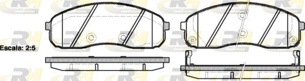 Roadhouse 21244.02 - Гальмівні колодки, дискові гальма autozip.com.ua