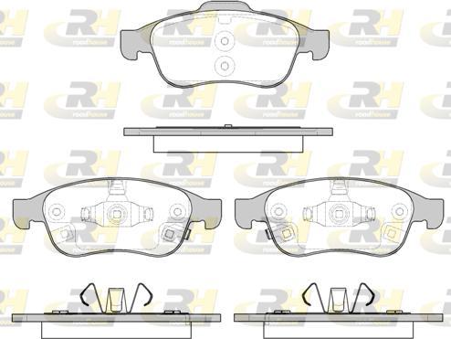 Roadhouse 21248.12 - Гальмівні колодки, дискові гальма autozip.com.ua