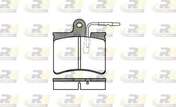 Roadhouse 2125.04 - Гальмівні колодки, дискові гальма autozip.com.ua