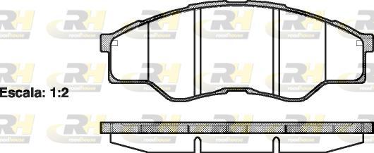 Roadhouse 21266.00 - Гальмівні колодки, дискові гальма autozip.com.ua