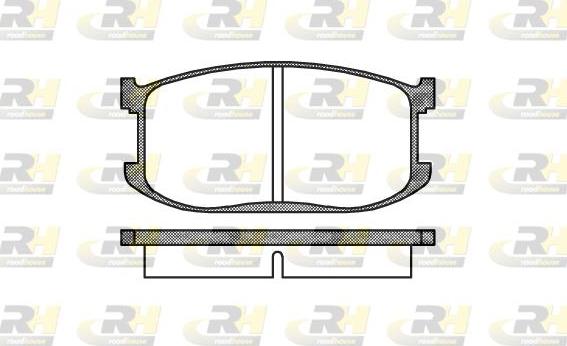 Roadhouse 2126.00 - Гальмівні колодки, дискові гальма autozip.com.ua