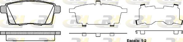 Roadhouse 21268.00 - Гальмівні колодки, дискові гальма autozip.com.ua