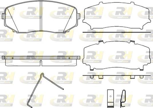 Roadhouse 21267.02 - Гальмівні колодки, дискові гальма autozip.com.ua