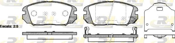 Roadhouse 21204.02 - Гальмівні колодки, дискові гальма autozip.com.ua