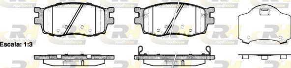 Roadhouse 21208.02 - Гальмівні колодки, дискові гальма autozip.com.ua