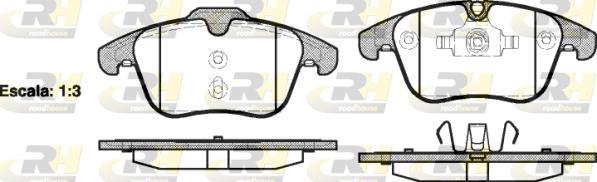 Roadhouse 21219.00 - Гальмівні колодки, дискові гальма autozip.com.ua