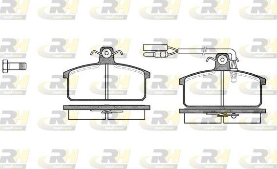 Roadhouse 2128.12 - Гальмівні колодки, дискові гальма autozip.com.ua