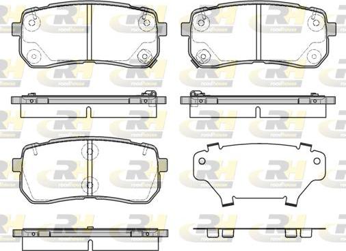 Roadhouse 21288.12 - Гальмівні колодки, дискові гальма autozip.com.ua