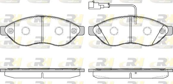 Roadhouse 21237.11 - Гальмівні колодки, дискові гальма autozip.com.ua