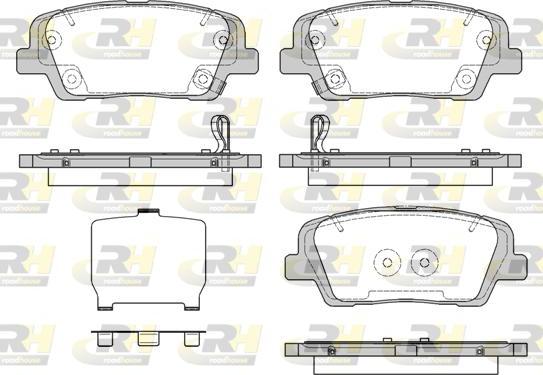 Roadhouse 21274.09 - Гальмівні колодки, дискові гальма autozip.com.ua