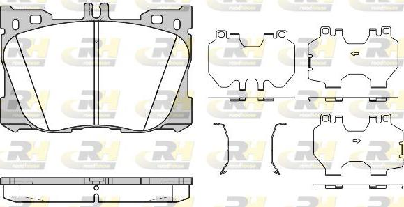 Roadhouse 21705.00 - Гальмівні колодки, дискові гальма autozip.com.ua