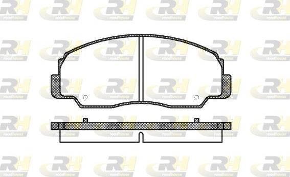 Roadhouse 2178.20 - Гальмівні колодки, дискові гальма autozip.com.ua