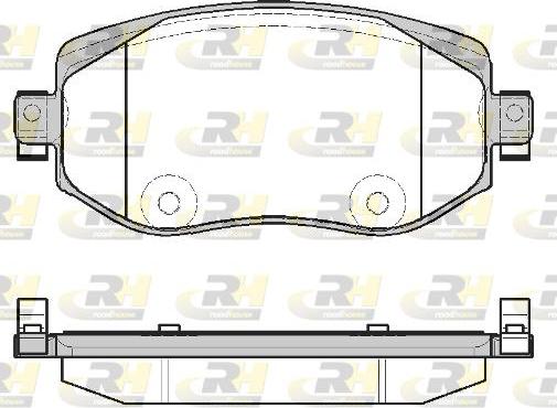 Roadhouse 21724.08 - Гальмівні колодки, дискові гальма autozip.com.ua