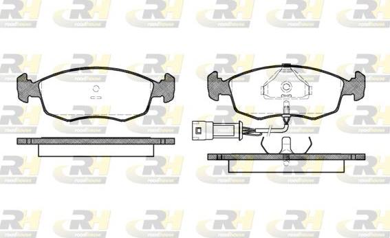 Roadhouse 2172.02 - Гальмівні колодки, дискові гальма autozip.com.ua