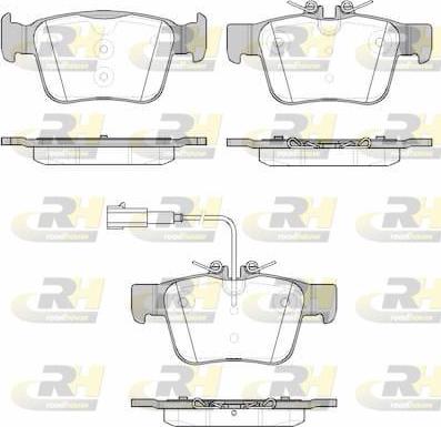 Roadhouse 21722.01 - Гальмівні колодки, дискові гальма autozip.com.ua