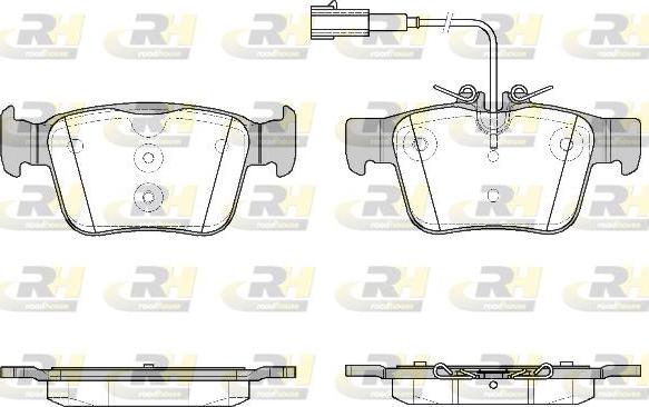 Roadhouse 21722.02 - Гальмівні колодки, дискові гальма autozip.com.ua