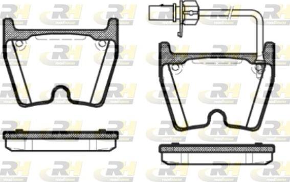 Roadhouse 2896.01 - Гальмівні колодки, дискові гальма autozip.com.ua