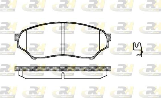 Roadhouse 2845.01 - Гальмівні колодки, дискові гальма autozip.com.ua