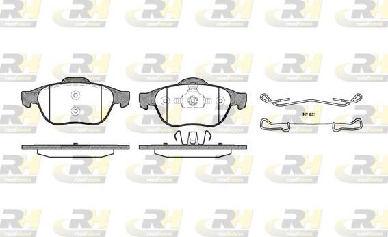 Roadhouse 2843.00 - Гальмівні колодки, дискові гальма autozip.com.ua