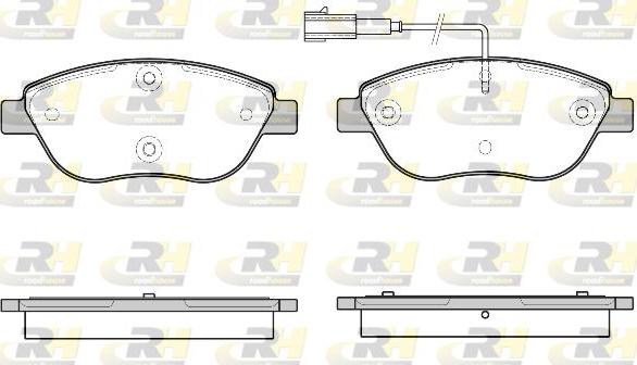 Roadhouse 2859.45 - Гальмівні колодки, дискові гальма autozip.com.ua