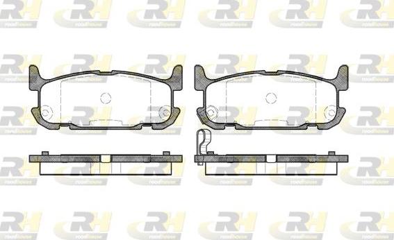 Roadhouse 2853.12 - Гальмівні колодки, дискові гальма autozip.com.ua