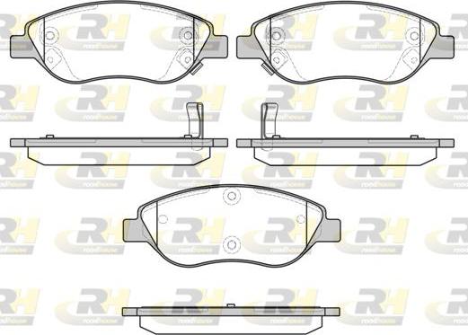 Roadhouse 2860.12 - Гальмівні колодки, дискові гальма autozip.com.ua