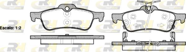 Roadhouse 2862.02 - Гальмівні колодки, дискові гальма autozip.com.ua