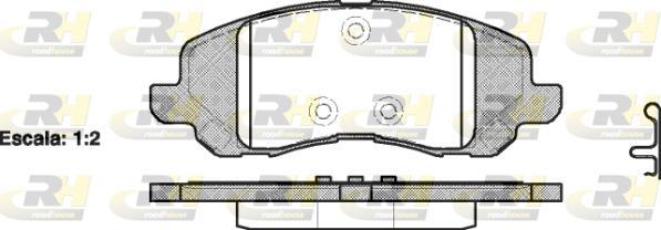 Roadhouse 2804.20 - Гальмівні колодки, дискові гальма autozip.com.ua