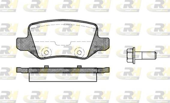 Roadhouse 2818.00 - Гальмівні колодки, дискові гальма autozip.com.ua