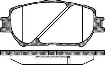 Alpha Brakes HKP-TY-104 - Гальмівні колодки, дискові гальма autozip.com.ua