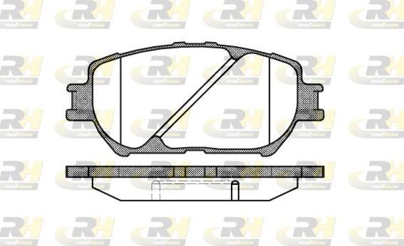 Roadhouse 2884.00 - Гальмівні колодки, дискові гальма autozip.com.ua