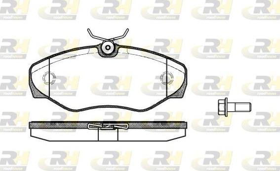 Roadhouse 2834.10 - Гальмівні колодки, дискові гальма autozip.com.ua