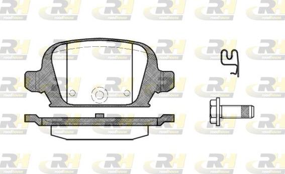 Roadhouse 2835.02 - Гальмівні колодки, дискові гальма autozip.com.ua