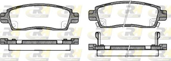 Roadhouse 2838.02 - Гальмівні колодки, дискові гальма autozip.com.ua