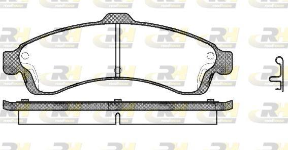 Roadhouse 2837.02 - Гальмівні колодки, дискові гальма autozip.com.ua