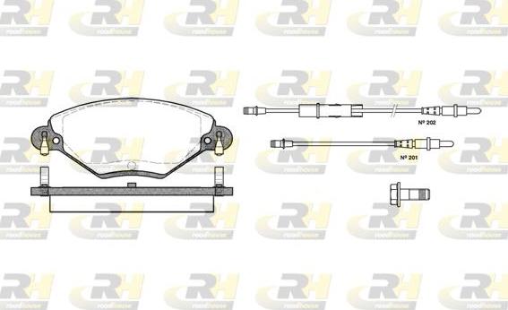 Roadhouse 2828.04 - Гальмівні колодки, дискові гальма autozip.com.ua