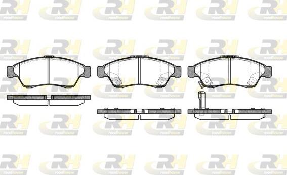 Roadhouse 2875.01 - Гальмівні колодки, дискові гальма autozip.com.ua