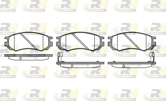 Roadhouse 2395.02 - Гальмівні колодки, дискові гальма autozip.com.ua