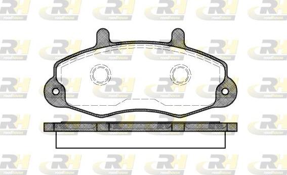 Roadhouse 2391.00 - Гальмівні колодки, дискові гальма autozip.com.ua