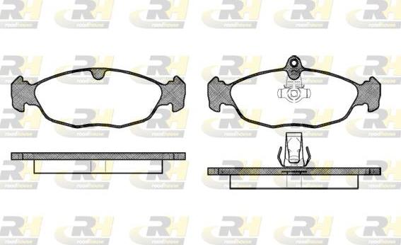 Roadhouse 2393.30 - Гальмівні колодки, дискові гальма autozip.com.ua