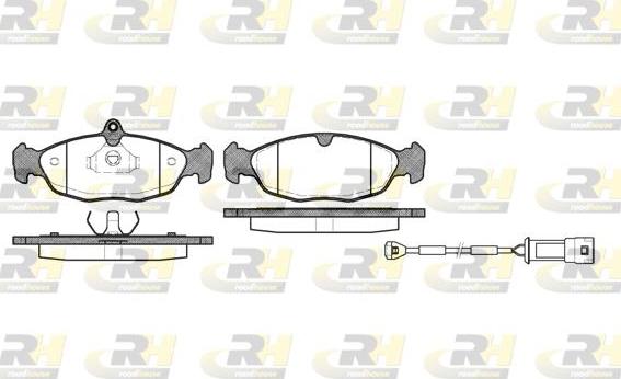 Roadhouse 2393.22 - Гальмівні колодки, дискові гальма autozip.com.ua